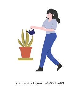 Jardinagem Ilustração Vetor Que pode facilmente editar ou modificar
