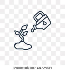 Gardening vector outline icon isolated on transparent background, high quality linear Gardening transparency concept can be used web and mobile