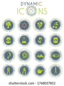 gardening vector simply symbol on white background with dynamic lines for animation for web icons and user interface