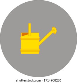 gardening watering can. illustration for web and mobile design.