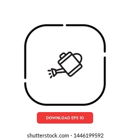 Gardening, watering symbol vector icon
