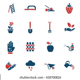 gardening web icons for user interface design
