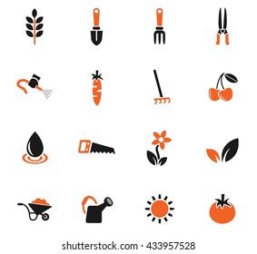 gardening web icons for user interface design
