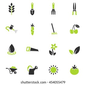 gardening web icons for user interface design
