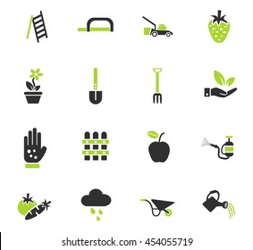 gardening web icons for user interface design