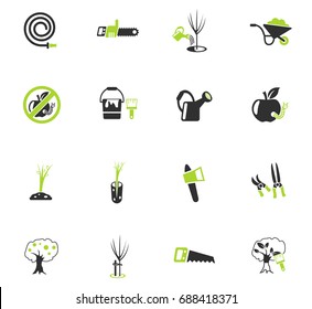 gardening web icons for user interface design
