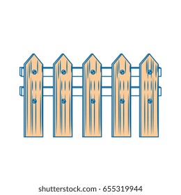 Gardening wooden fence