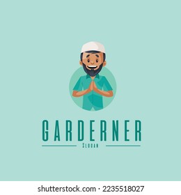 Plantilla de logotipo de mascota vectorial Garderner.