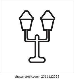 gardn lamp vector icon new line