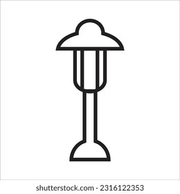 gardn lamp vector icon new line