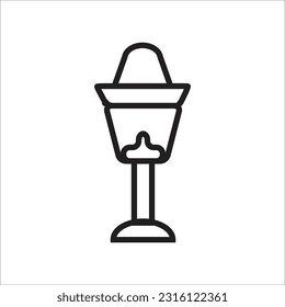 gardn lamp vector icon new line