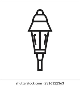 gardn lamp vector icon new line