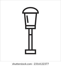 gardn lamp vector icon new line