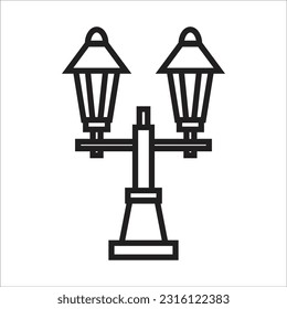 gardn lamp vector icon new line