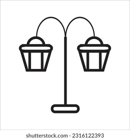 gardn lamp vector icon new line