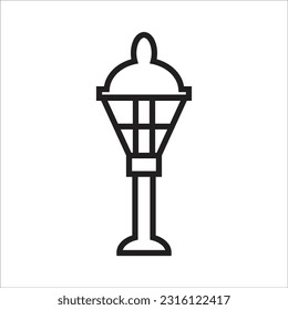 gardn lamp vector icon new line