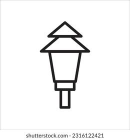 gardn lamp vector icon new line