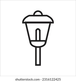 gardn lamp vector icon new line