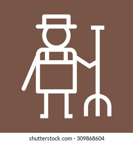 Gardner, gardening, lawn icon vector image.Can also be used for gardening. Suitable for mobile apps, web apps and print media.