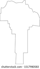 Garfield County Map In State Of Washington