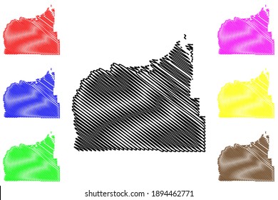 Garfield County, Montana (US County, Vereinigte Staaten von Amerika, USA, USA, USA), Karte, Vektorgrafik, Skizze Garfield map