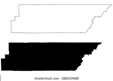 Garfield County, State of Utah (US County, Vereinigte Staaten von Amerika, USA, USA, USA), Karte, Vektorgrafik, Skizze Garfield Karte