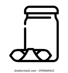 vector de icono de la línea de pasta de garganelli. cartel de pasta de garganelli. símbolo de contorno aislado ilustración negra