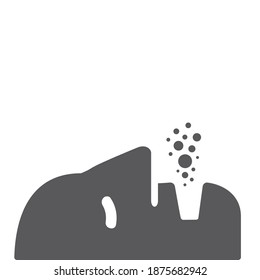 Icono plano. Signo vectorial para gráfico web.