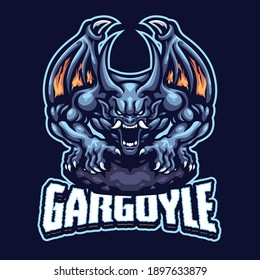 gargoyle Mascot logo template for esport and sport team