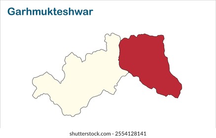 Garhmukteshwar map, Hapur District,  Uttar Pradesh State, Republic of India, Government of  Uttar Pradesh , Indian territory, Eastern India, politics, village, tourism