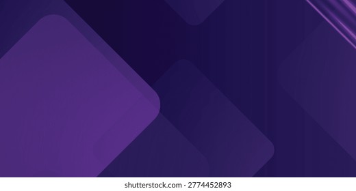 Garis diagonal berpendar abstrak dengan vektor latar belakang mewah Poligon ungu dan gelap. Banner iklan sosial atau halaman Arahan.