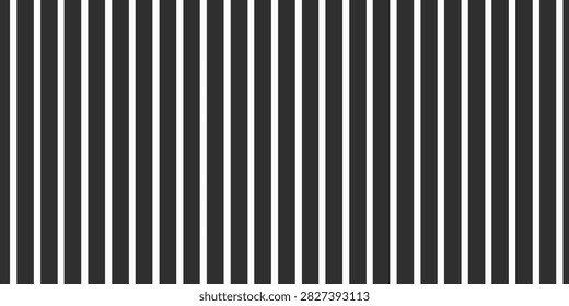 Garis diagonal hitam berulang pada latar belakang putih. Pola garis paralel miring. Cetakan bergaris miring. Garis miring wallpaper. Desain abstrak minimalis. Ilustrasi grafik vektor.