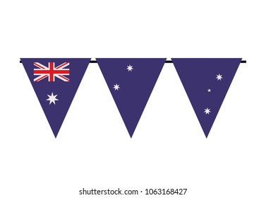 garland with australia flag