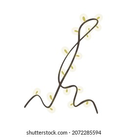 Garland in cartoon style. Vector illustration. Isolated on white background