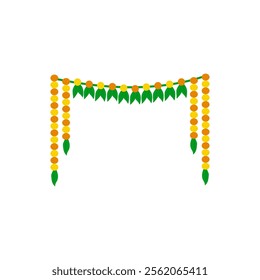 Garland, Diwali, Hindu, Indian Symbol Illustration