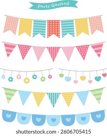 Garland or flag required for a party or event