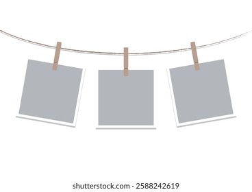 Garland hanging on the wall illustration material background