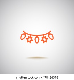  Garland Icon Flat.