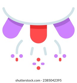 garland icon with flat style and pixel perfect base. Suitable for website design, logo, app and UI. Based on the size of the icon in general, so it can be reduced.