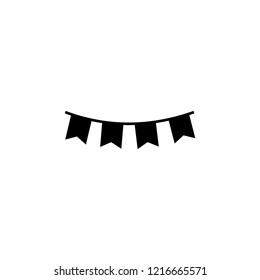 garland icon. Simple glyph vector of party set for UI and UX, website or mobile application on white background