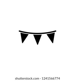 garland icon. Simple glyph vector of Christmas, New Year and holidays set for UI and UX, website or mobile application
