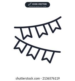 garland icon symbol template for graphic and web design collection logo vector illustration