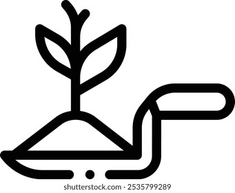 garland icon. Thin Linear Style Design Isolated On White Background