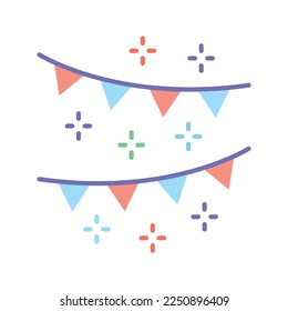 Garland Icon vector image. Suitable for mobile apps, web apps and print media.
