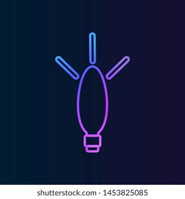 garland light bulb nolan icon. Simple thin line, outline illustration of Christmas joy icons for UI and UX, website or mobile application