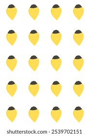 garland lights pattern. yellow lanterns