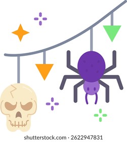 Garland Line vector Icon Design