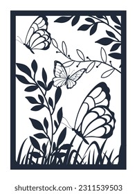 Garland of luxurious blooming peonies. Flowers, butterflies and birds. Background colors kraft paper and black engraving. Vintage botanical illustration.