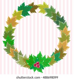 Garland Maple Leaf Vector