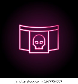 Garland neon icon. Simple thin line, outline vector of dia de muertos icons for ui and ux, website or mobile application